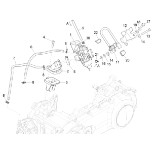 Carburatore Piaggio NRG Power 50 2 tempi LC Euro 4