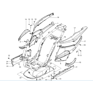 Parabrezza per moto - spoiler Piaggio NRG Power 50 2-stroke LC Euro 4