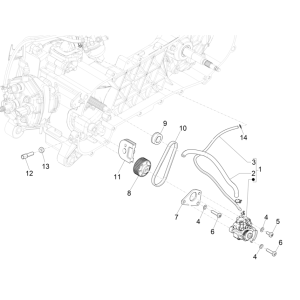 Pompa olio Piaggio NRG Power 50 2 tempi LC Euro 4