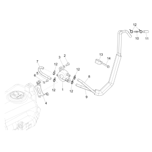 Pompa benzina Piaggio NRG Power 50 2 tempi LC Euro 4