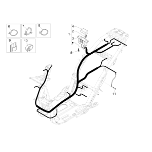 Gruppo cavi principale Piaggio NRG power H2O E4