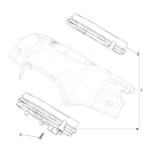 Contachilometri - Cabina di guida Vespa Sprint 150 3V IE ABS Euro 3 2015
