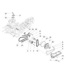 Pompa olio Vespa Sprint 150 3V IE ABS Euro 3 2015