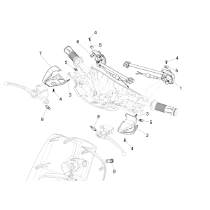 Interruttori - Pulsanti Vespa Sprint 150 3V IE ABS Euro 3 2015