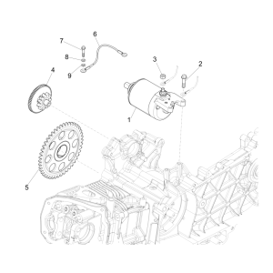 Motorino Di Avviamento - Ingranaggio Di Avviamento Vespa Sprint 150 3V IE ABS Euro 3 2015