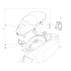 Sedile ABS Vespa Sprint 150 3V IE Euro 3 2015