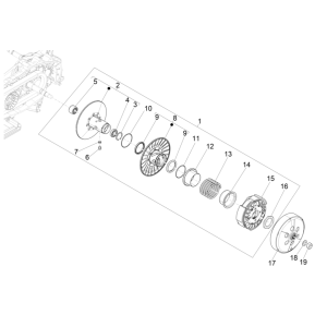Frizione Vespa GTS 300 Super HPE 4V IE ABS Euro 5 2020-2022