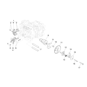 Albero a camme - Pignone albero a camme - Stivali Vespa GTS 300 Super HPE 4V IE ABS Euro 5 2020-2022