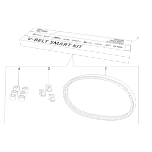 Kit cinghia trapezoidale - Rulli variatori Vespa GTS 300 Super HPE 4V IE ABS Euro 5 2020-2022