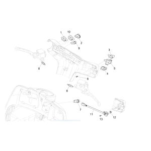 Interruttori - Pulsanti Vespa GTS 300 Super HPE 4V IE ABS Euro 5 2020-2022