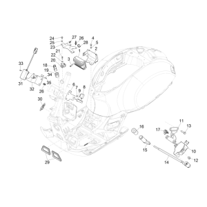 Regolatore di tensione - Bobina di accensione - Ricambi elettronici Vespa GTS 300 Super HPE 4V IE ABS Euro 5 2020-2022