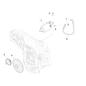 Motorino Di Avviamento - Ingranaggio Di Avviamento Vespa GTS 300 Super HPE 4V IE ABS Euro 5 2020-2022