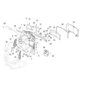 Parabraccia Vespa GTS 300 Super HPE 4V IE ABS Euro 5 2020-2022