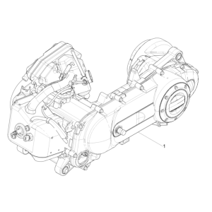Blocco motore completo Piaggio Typhoon 50 2 tempi Euro 4 2018-2020