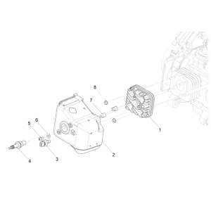 Testa cilindro - Candela Piaggio Typhoon 50 2 tempi Euro 4 2018-2020