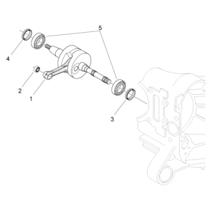 Albero motore Piaggio Typhoon 50 2 tempi Euro 4 2018-2020