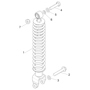 Ammortizzatore Piaggio Typhoon 50 2 tempi Euro 4 2018-2020