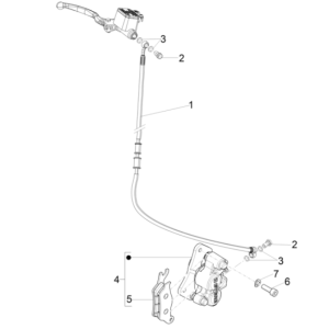 Pinza freno - Pastiglie freno - Piaggio Typhoon 50 2 tempi Euro 4 2018-2020