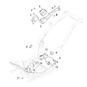 Regolatore di tensione - Bobina di accensione - Ricambi elettronici Piaggio Typhoon 50 2 tempi Euro 4 2018-2020