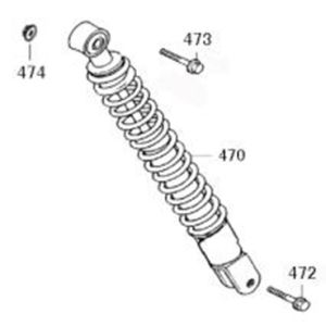 Ammortizzatore Berini Sprint bianco