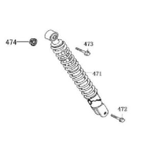 Ammortizzatore marrone China Joy