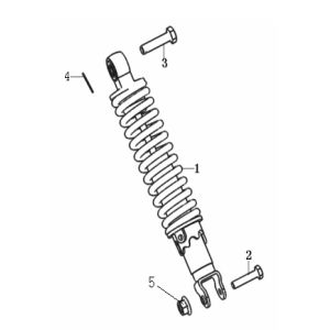 Ammortizzatore generico Cracker 50 2 tempi nero 2010 25