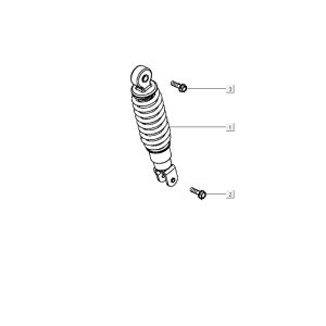 Ammortizzatore Kymco City 16' 4 tempi grigio scuro