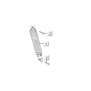 Ammortizzatore Kymco VP50 4 tempi Actecho argento