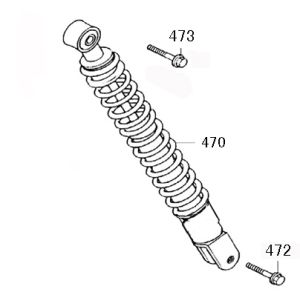 Ammortizzatore Rover Riva II blu scuro