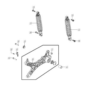 Ammortizzatore Kymco Agility City 16 200i