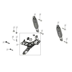 Ammortizzatore Kymco Like 200i Bianco