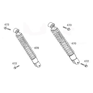 Ammortizzatore Senzo RivaLux S rosso