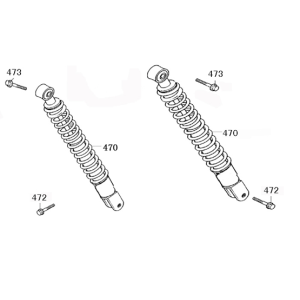 Ammortizzatore Turbho RL piatto opaco antracite