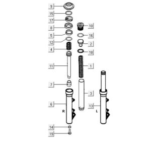 Ammortizzatore anteriore Kymco People S 300i