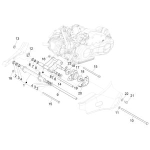 Sospensione motore Vespa Sprint 125 3V IE ABS Euro 5 2021