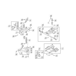 Parti del telaio Kymco MXU 150