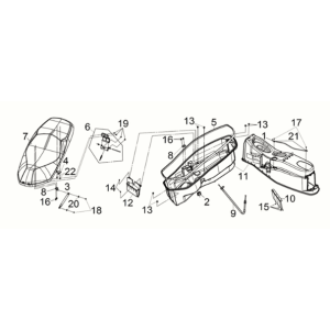 Seat - luggage box Sym Joymax Z 125i E5 2022