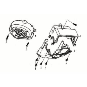 Shroud assy Sym Fiddle III 50 E3