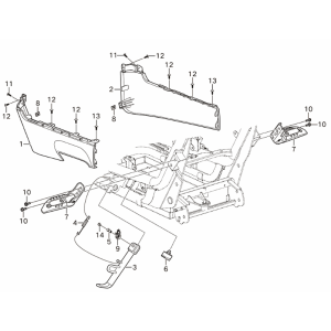 Coperchio laterale Yadea Voltguard