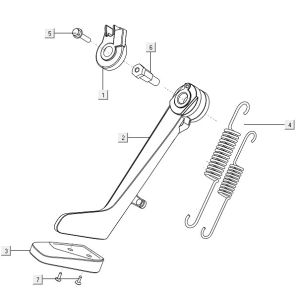 Cavalletto laterale Niu M1