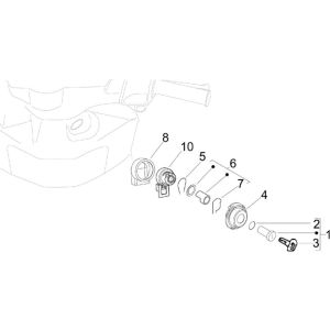 Blocchetto di accensione Piaggio Zip 2000 4 tempi AC
