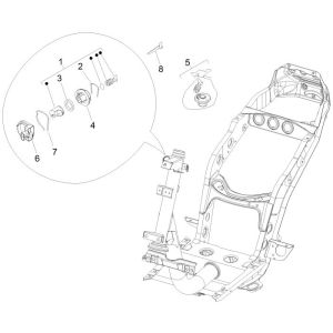 Blocchetto di accensione Piaggio New Fly 4 tempi 12V