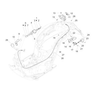 Blocchetto di accensione Vespa GTS 125 IE