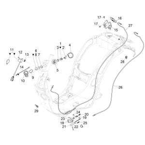 Blocchetto di accensione Vespa Elettrica 45km/h Euro 5 2021