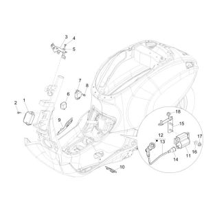 Interruttori - pulsanti Vespa Primavera 50 2 tempi AC