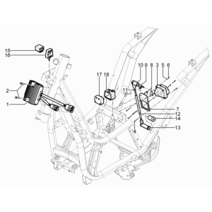 Regolatore di tensione - Bobina di accensione - Ricambi elettronici Piaggio Beverly 125 RST 4V Euro 3 2010-2015