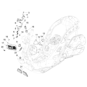 Regolatore di tensione - Bobina di accensione - Ricambi elettronici Vespa GTS 125 IE ABS Euro 5 2021