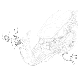 Regolatore di tensione - Bobina di accensione - ECU Piaggio Liberty 50 4-stroke AC IGET 3V Euro 5