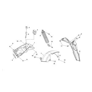 Parafanghi - Ammortizzatore Sym Jet Sport-X 2 tempi