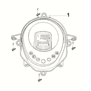 Speedometer Peugeot Django 125 EFI E5 2021-2022
